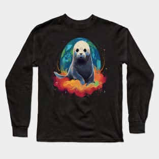 Harp Seal Earth Day Long Sleeve T-Shirt